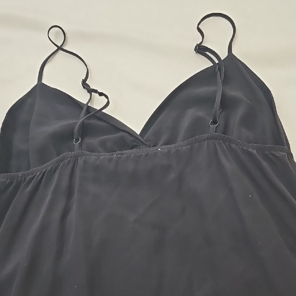 Yumi Kim Black Spaghetti Strap Babydoll Dress Small - Picture 5 of 6